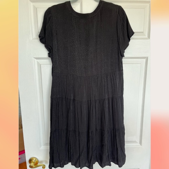 Maeve by Anthropologie Short Sleeve Tiered Sundress with Discreet Leopard Print - Picture 2 of 4